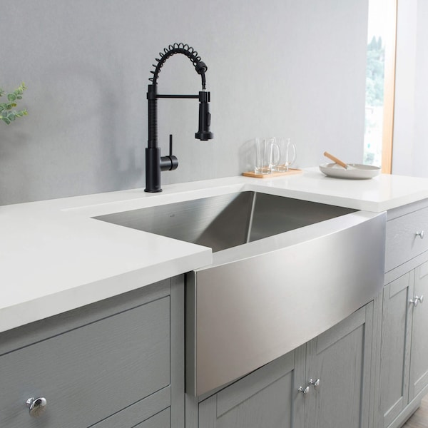 Kibi K1-SF27, Undermount, Farmhouse/Apron Mount, Satin Finish K1-SF27 - main